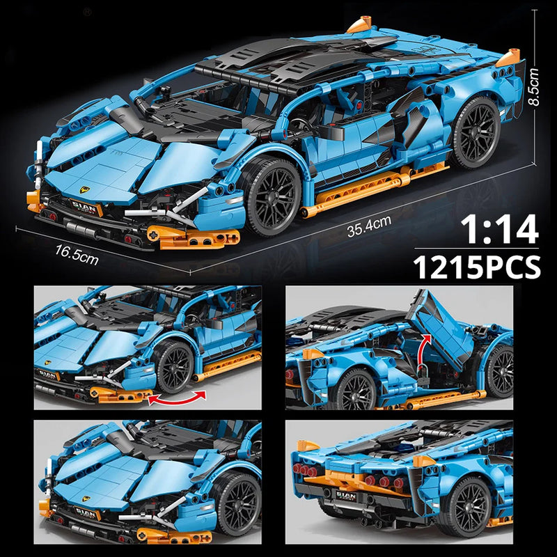 Thecnical Speed Car Luxury Auto Racing 1:14 Lambo