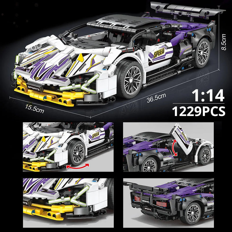 Thecnical Speed Car Luxury Auto Racing 1:14 Lambo