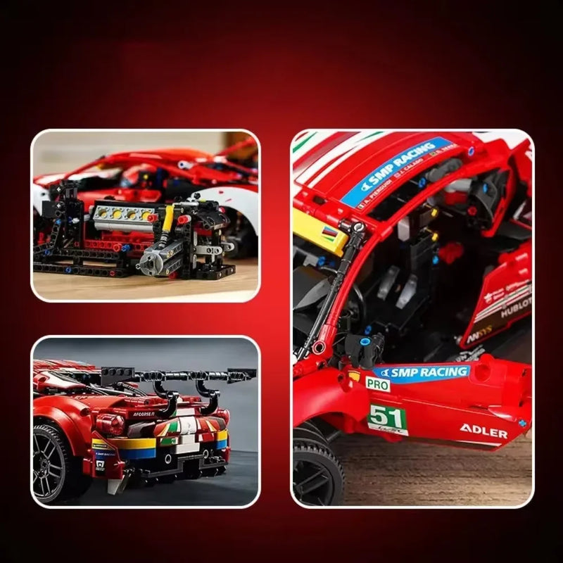 Technical 488 GTE 42125 1684PCS Sports Race Car