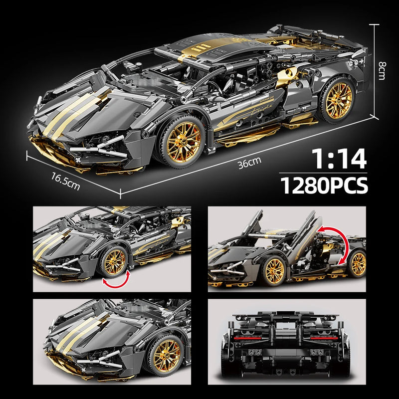 Thecnical Speed Car Luxury Auto Racing 1:14 Lambo