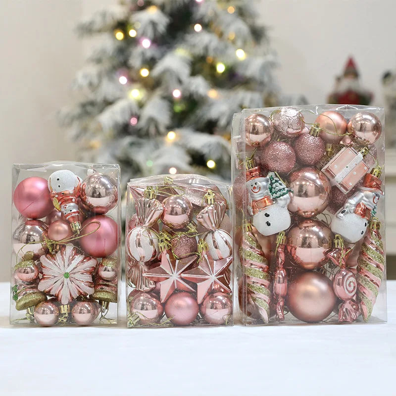 Bolas de árvore de Natal pendurado 2024 Novidade Ano Novo - 29 / 20 Pcs